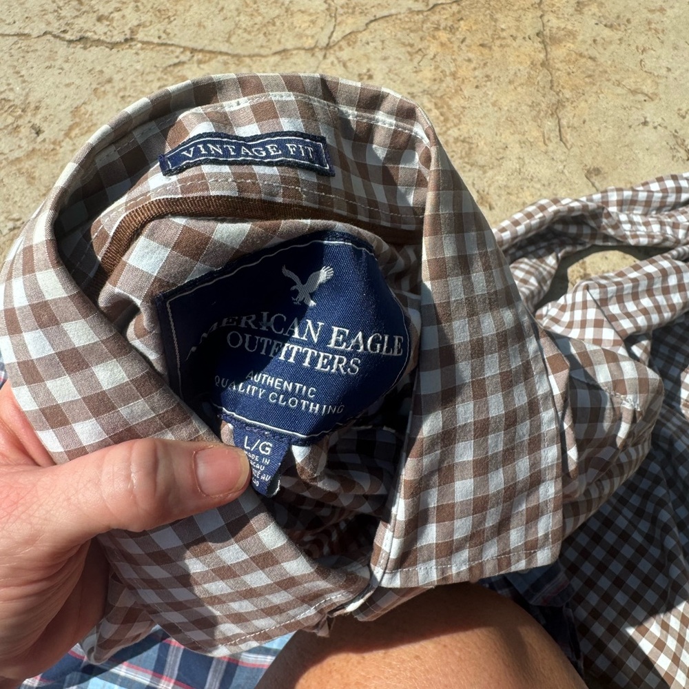 Two (2) Ls Button Down Shirts. American Eagle. Sz… - image 7